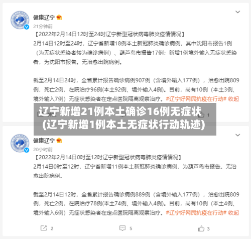 辽宁新增21例本土确诊16例无症状(辽宁新增1例本土无症状行动轨迹)-第3张图片