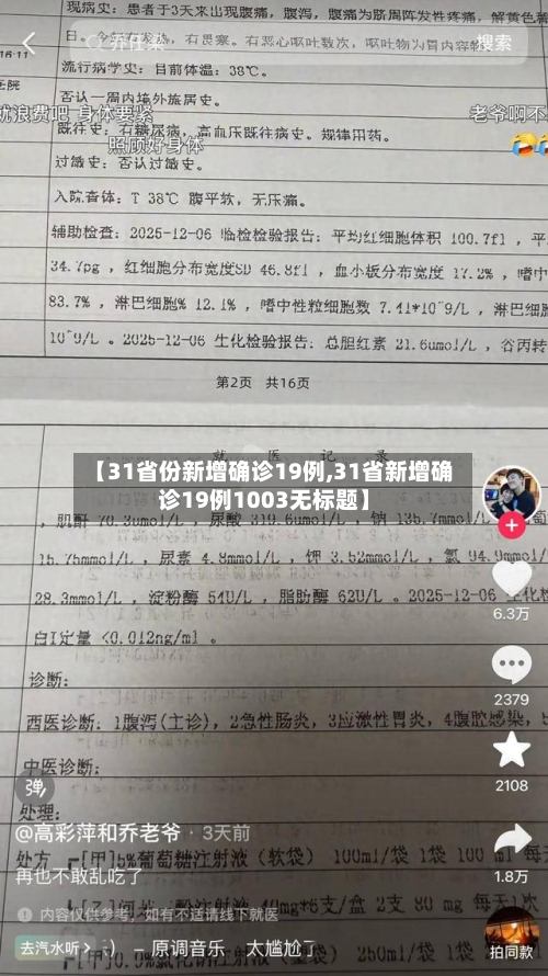 【31省份新增确诊19例,31省新增确诊19例1003无标题】-第2张图片