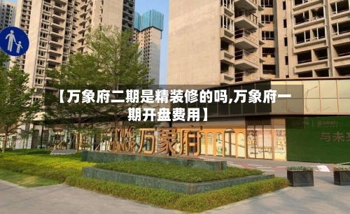 【万象府二期是精装修的吗,万象府一期开盘费用】-第2张图片