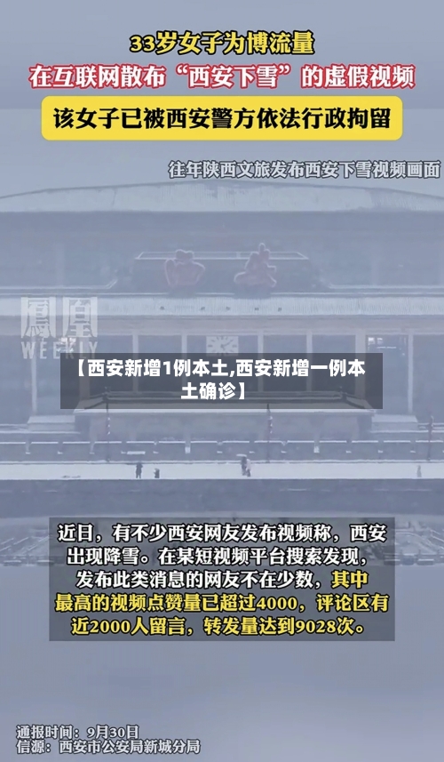 【西安新增1例本土,西安新增一例本土确诊】