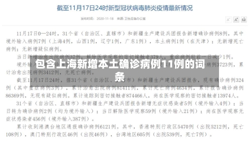 包含上海新增本土确诊病例11例的词条-第2张图片