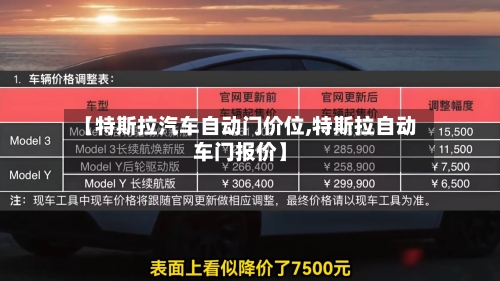 【特斯拉汽车自动门价位,特斯拉自动车门报价】-第2张图片