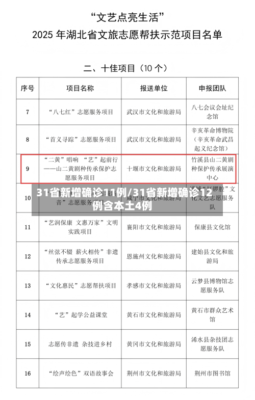 31省新增确诊11例/31省新增确诊12例含本土4例