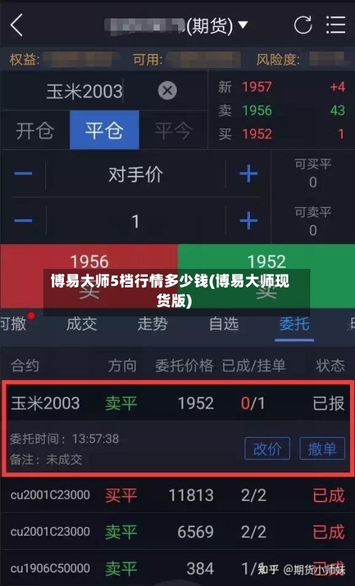博易大师5档行情多少钱(博易大师现货版)
