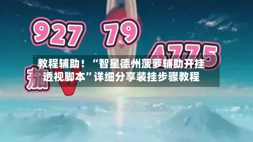 教程辅助！“智星德州菠萝辅助开挂透视脚本”详细分享装挂步骤教程-第2张图片