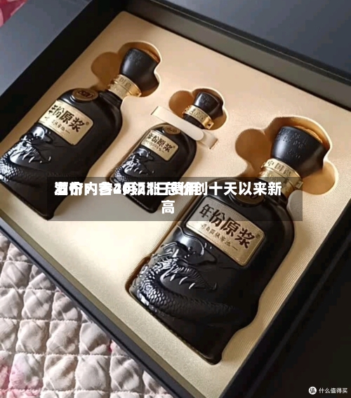 酒价内参4月21日费用发布：古20领涨 总价创十天以来新高-第2张图片