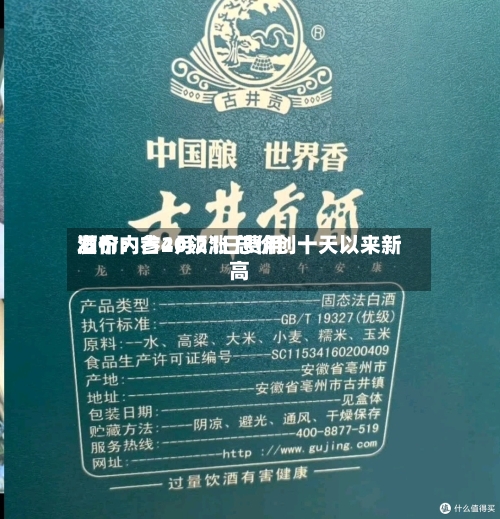 酒价内参4月21日费用发布：古20领涨 总价创十天以来新高-第3张图片