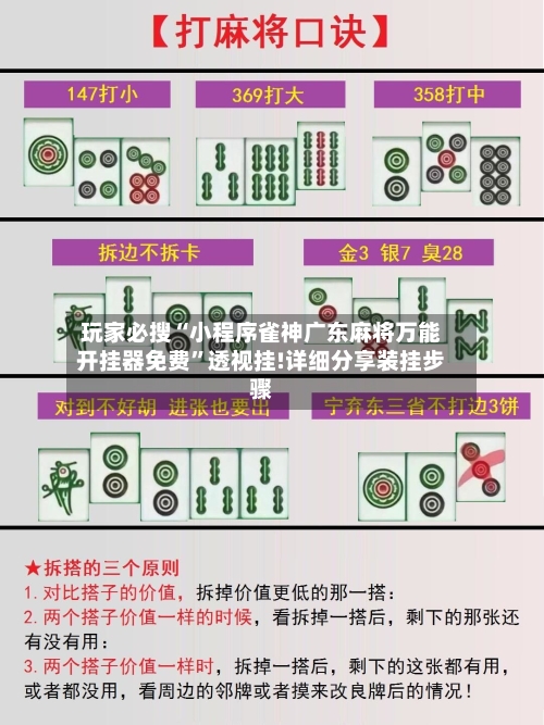 玩家必搜“小程序雀神广东麻将万能开挂器免费	”透视挂!详细分享装挂步骤-第2张图片