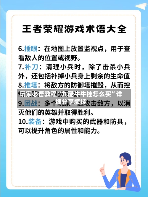 玩家必看教程“九酷牛牛挂怎么买”详细分享装挂