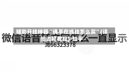 辅助开挂神器“佛手在线挂怎么买	”(详细透视教程)-知乎-第2张图片