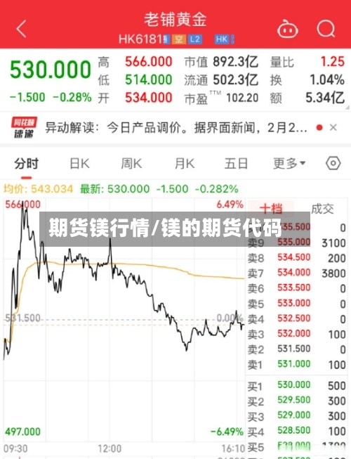 期货镁行情/镁的期货代码