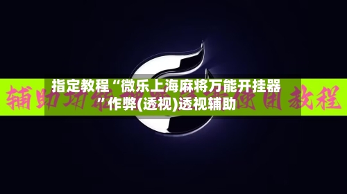 指定教程“微乐上海麻将万能开挂器”作弊(透视)透视辅助-第3张图片