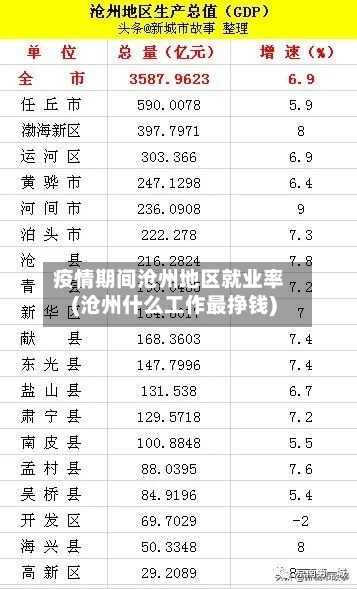 疫情期间沧州地区就业率(沧州什么工作最挣钱)-第3张图片