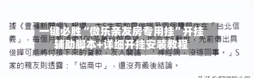 一键必胜“微乐亲友房专用挂”开挂辅助脚本+详细开挂安装教程-第2张图片