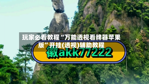 玩家必看教程“万能透视看牌器苹果版”开挂(透视)辅助教程