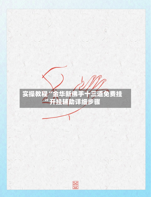 实操教程“金华新佛手十三道免费挂”开挂辅助详细步骤-第3张图片