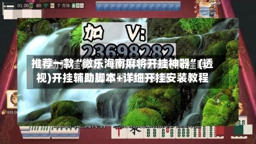 推荐一款“微乐海南麻将开挂神器”(透视)开挂辅助脚本+详细开挂安装教程-第3张图片