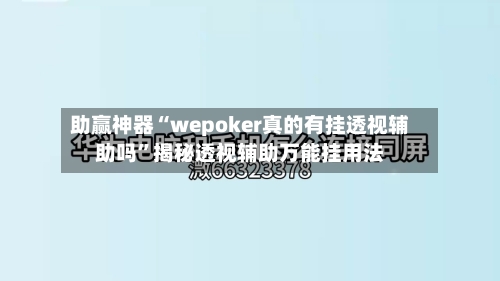 助赢神器“wepoker真的有挂透视辅助吗”揭秘透视辅助万能挂用法-第2张图片