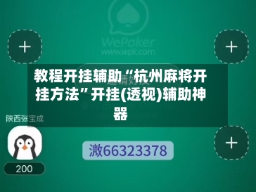 教程开挂辅助“杭州麻将开挂方法”开挂(透视)辅助神器-第2张图片