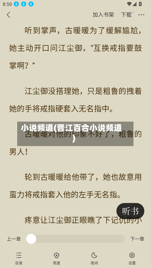 小说频道(晋江百合小说频道)-第2张图片