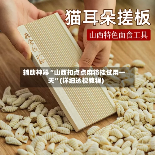 辅助神器“山西扣点点麻将挂试用一天”(详细透视教程)-第2张图片