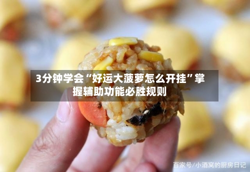 3分钟学会“好运大菠萝怎么开挂”掌握辅助功能必胜规则