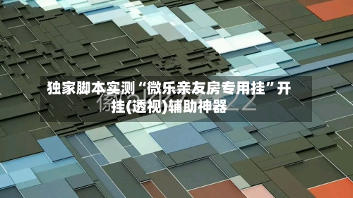 独家脚本实测“微乐亲友房专用挂	”开挂(透视)辅助神器-第2张图片