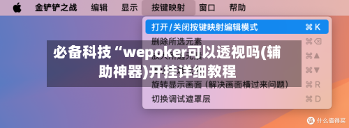 必备科技“wepoker可以透视吗(辅助神器)开挂详细教程-第3张图片
