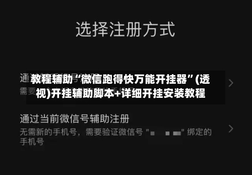 教程辅助“微信跑得快万能开挂器	”(透视)开挂辅助脚本+详细开挂安装教程-第2张图片