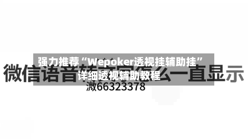 强力推荐“Wepoker透视挂辅助挂”详细透视辅助教程