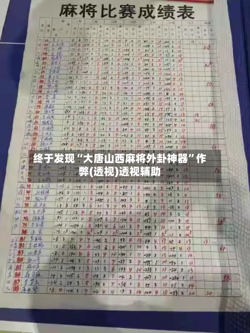 终于发现“大唐山西麻将外卦神器	”作弊(透视)透视辅助-第2张图片