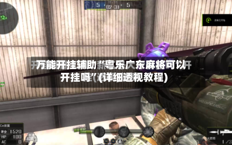 万能开挂辅助“粤乐广东麻将可以开挂吗”(详细透视教程)-第3张图片