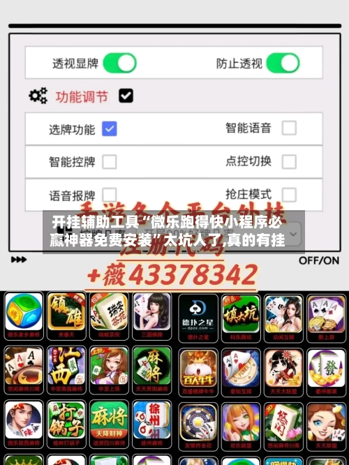 开挂辅助工具“微乐跑得快小程序必赢神器免费安装”太坑人了,真的有挂-第2张图片