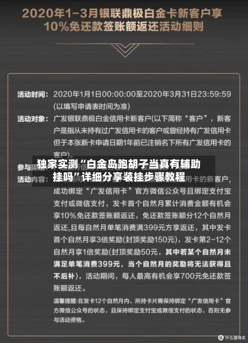 独家实测“白金岛跑胡子当真有辅助挂吗”详细分享装挂步骤教程-第2张图片