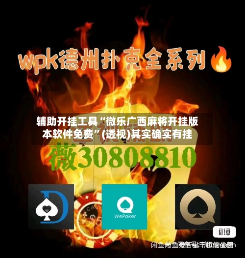 辅助开挂工具“微乐广西麻将开挂版本软件免费”(透视)其实确实有挂