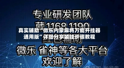 真实辅助“微乐内蒙麻将万能开挂器通用版”详细分享装挂步骤教程-第3张图片