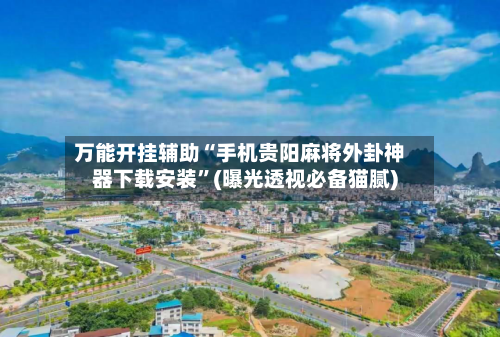 万能开挂辅助“手机贵阳麻将外卦神器下载安装”(曝光透视必备猫腻)-第3张图片