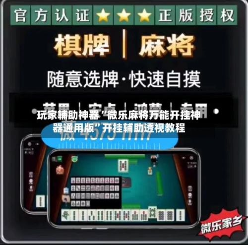 玩家辅助神器“微乐麻将万能开挂神器通用版”开挂辅助透视教程