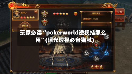 玩家必读“pokerworld透视挂怎么用	”(曝光透视必备猫腻)-第2张图片