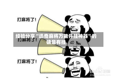 经验分享“迅奇麻将万能开挂神器	”的确是有挂-第2张图片