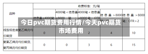 今日pvc期货费用行情/今天pvc期货市场费用-第2张图片