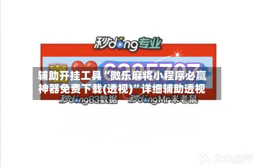 辅助开挂工具“微乐麻将小程序必赢神器免费下载(透视)”详细辅助透视-第2张图片