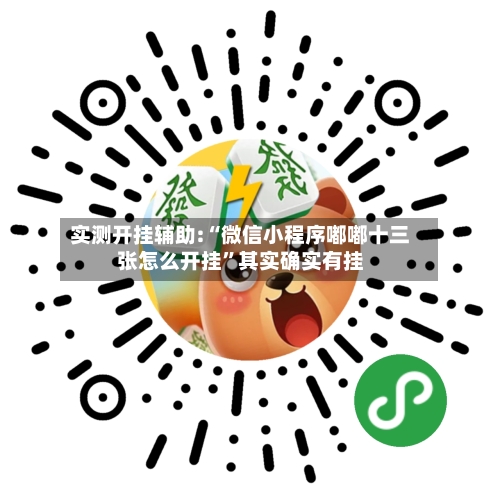 实测开挂辅助:“微信小程序嘟嘟十三张怎么开挂”其实确实有挂-第2张图片