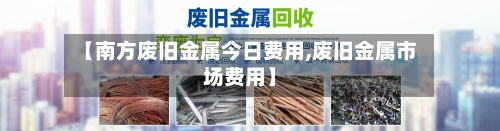 【南方废旧金属今日费用,废旧金属市场费用】-第2张图片