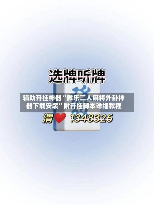 辅助开挂神器“微乐二人麻将外卦神器下载安装”附开挂脚本详细教程-第2张图片