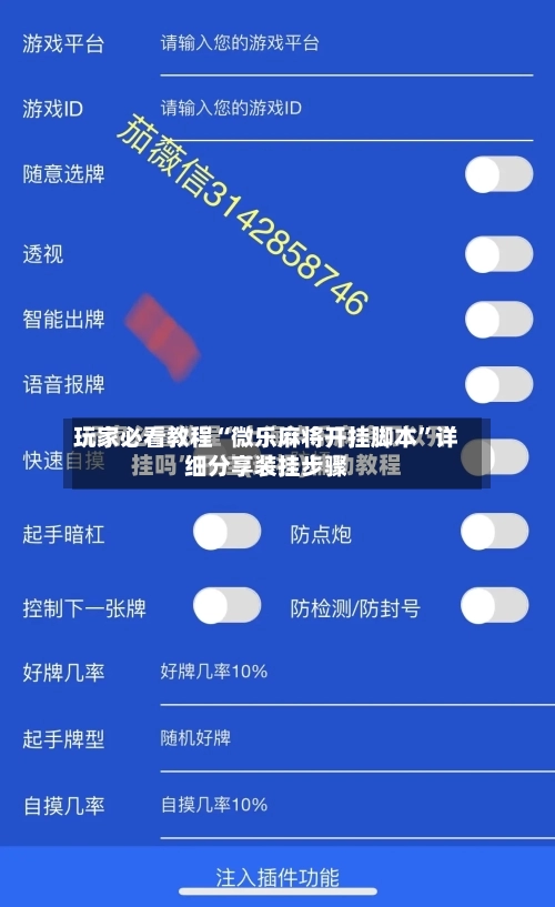 玩家必看教程“微乐麻将开挂脚本	”详细分享装挂步骤-第2张图片