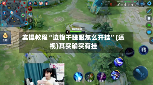 实操教程“边锋干瞪眼怎么开挂”(透视)其实确实有挂