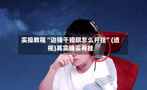 实操教程“边锋干瞪眼怎么开挂”(透视)其实确实有挂-第3张图片