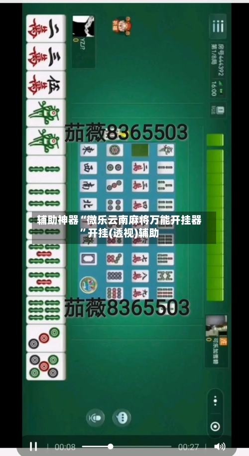 辅助神器“微乐云南麻将万能开挂器”开挂(透视)辅助-第2张图片