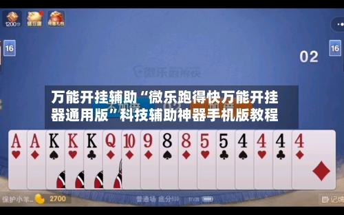 万能开挂辅助“微乐跑得快万能开挂器通用版”科技辅助神器手机版教程